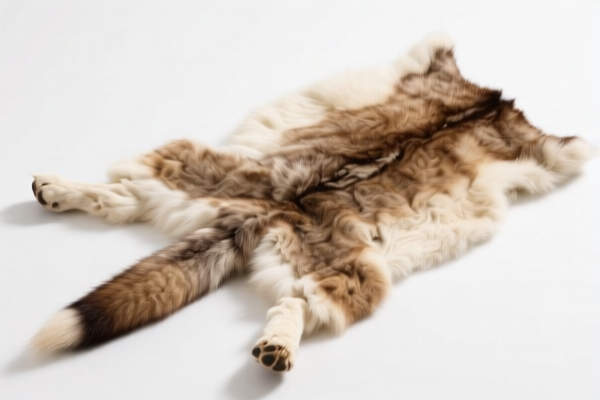 Undyed Unassembled Furskins with Tail