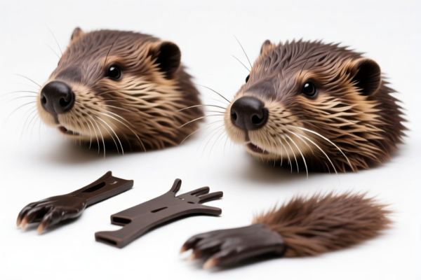 Beaver Fur Heads (Unassembled)