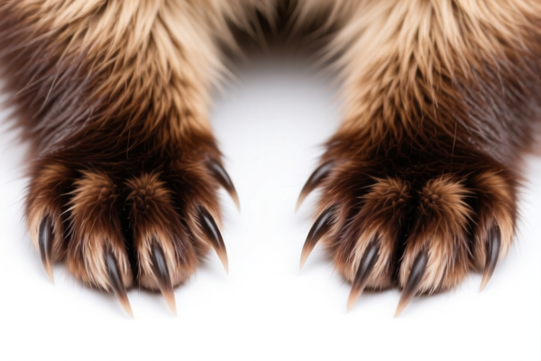 Mink Fur Paws (Unassembled)