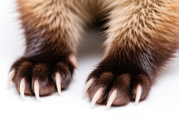 Mink Fur Paws (Unassembled)