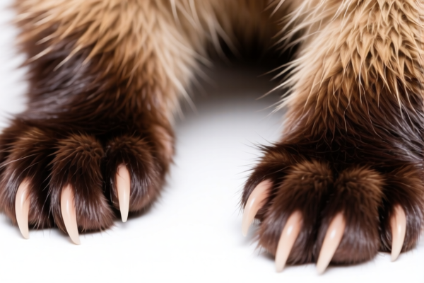 Mink Fur Paws (Unassembled)