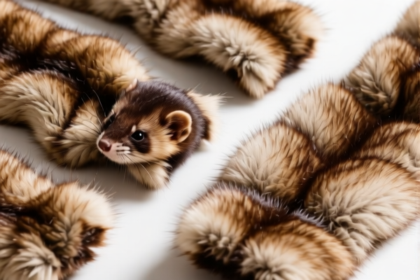Mink Fur Pieces (Unassembled)