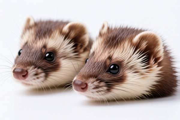 Natural Color Mink Fur Heads