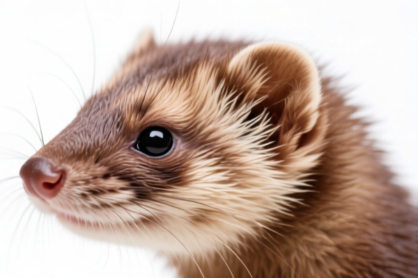 Natural Color Mink Fur Heads