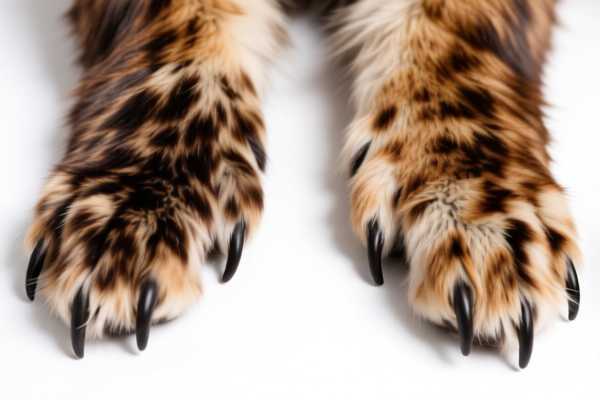 Dyed Fur Skin Paws