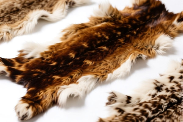 Dyed Fur Skin Pieces