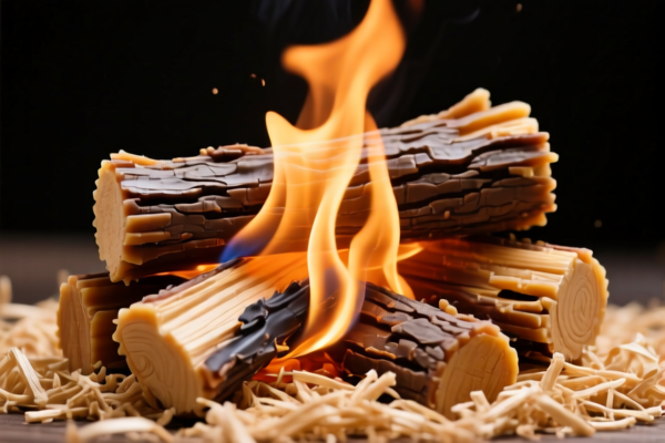 Image for Combustible wood sawdust fuel