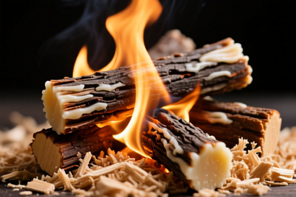 Image for Combustible wood sawdust fuel