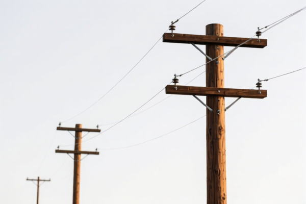 Coniferous Wood Electric Poles