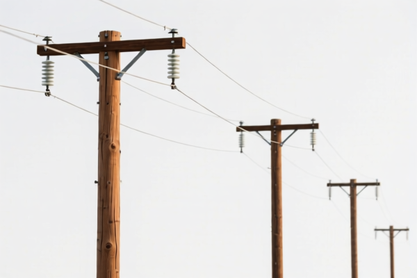 Coniferous Wood Electric Poles
