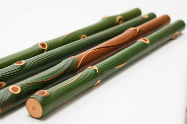Painted Pine Wood Poles