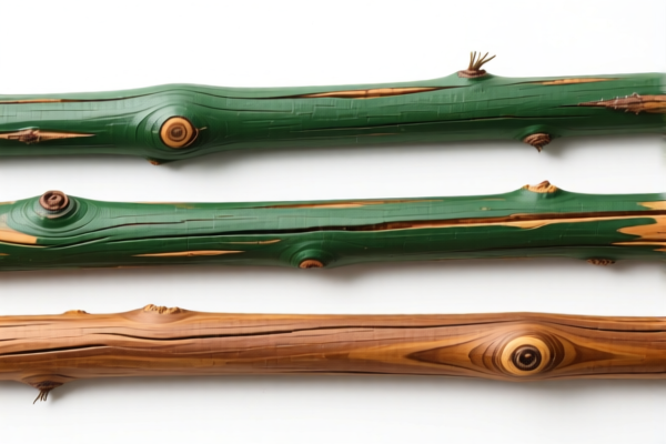 Painted Pine Wood Poles