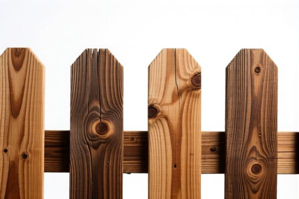 Preserved Pine Wood Fence Posts
