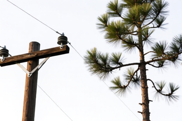 Pine Telephone Poles