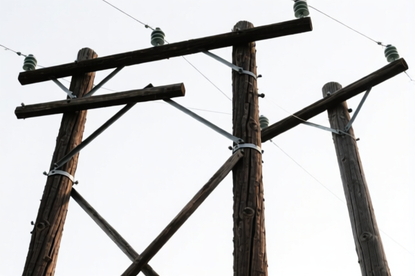Rough Pine Telegraph Poles