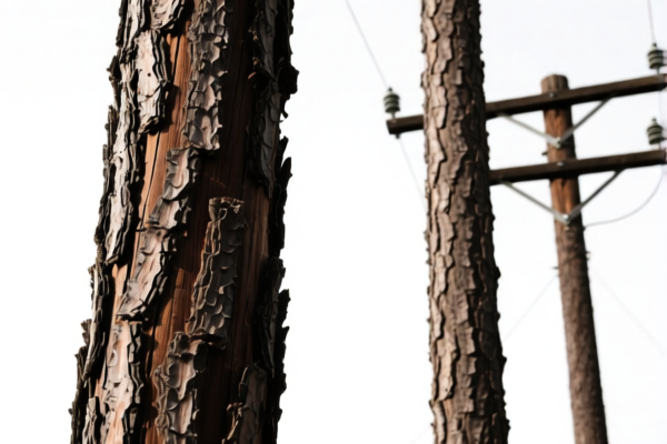 Rough Pine Telegraph Poles