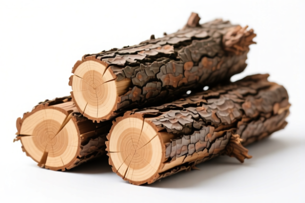 Rough Pine Wood (Unstripped Bark or Sapwood)