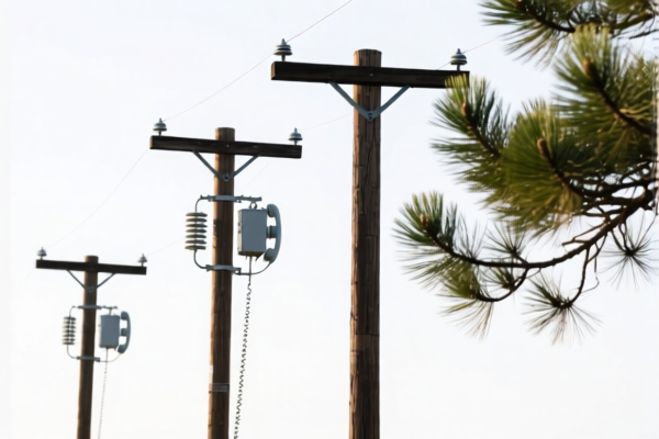 Pine Telephone Poles