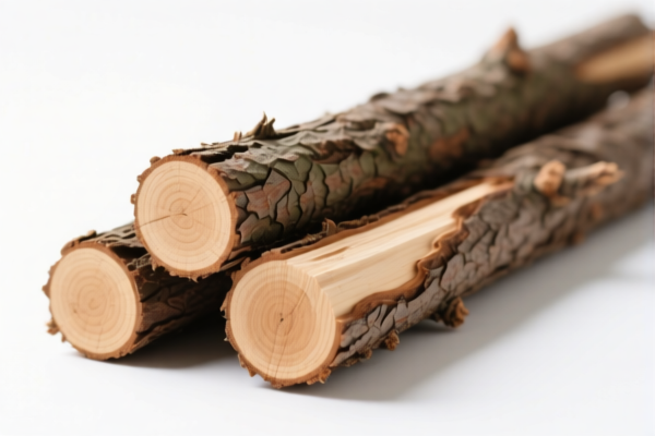 Pine Wood Rough Poles, Unpeeled