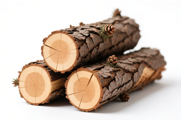 Unstripped Pine Logs