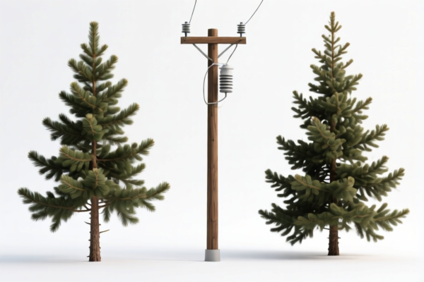 Fir and Spruce Telephone Poles