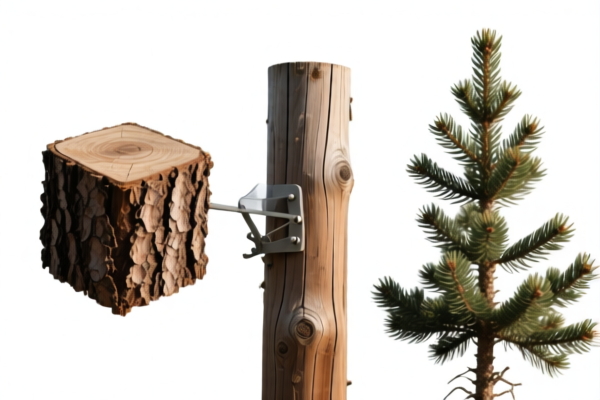 Roughly Squared Fir and Spruce Telephone Poles