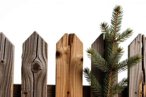 Fir and Spruce Rough Wood Fence Posts