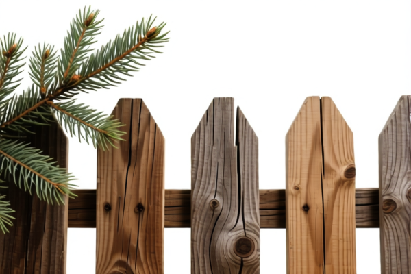 Fir and Spruce Rough Wood Fence Posts