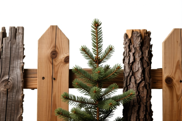 Fir and Spruce Rough Wood Fence Posts