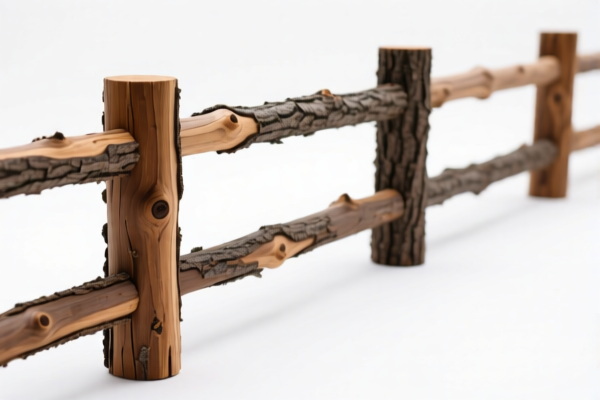 Fir and Spruce Rough Wood Guardrail Posts