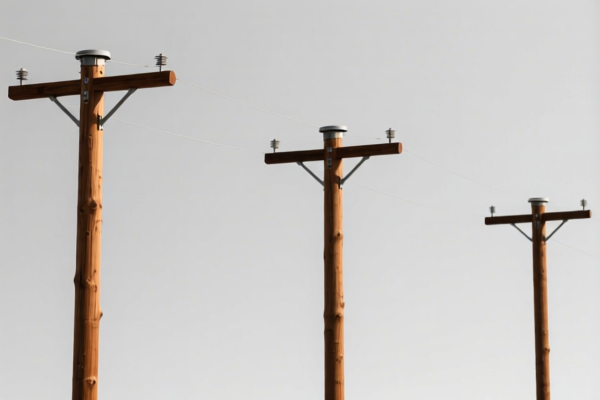 Larch Wood Utility Poles