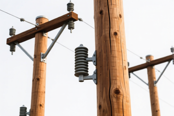 Larch Wood Utility Poles