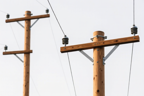 Larch Wood Utility Poles