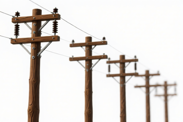 Spruce Wood Transmission Poles