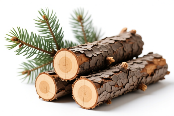 Spruce Logs, Unstripped or Roughly Squared