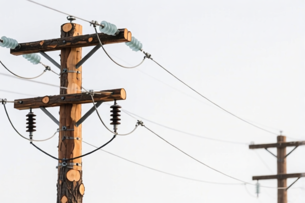 Fir Wood Electrical Power Poles