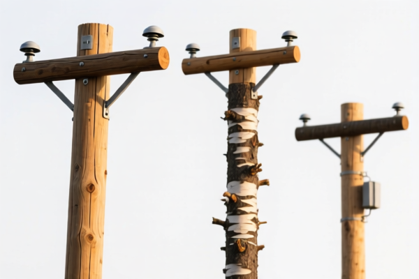 Fir Wood Telephone Poles