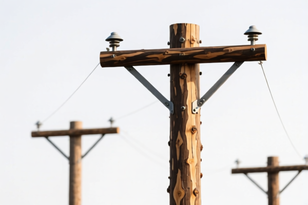 Fir Wood Telephone Poles
