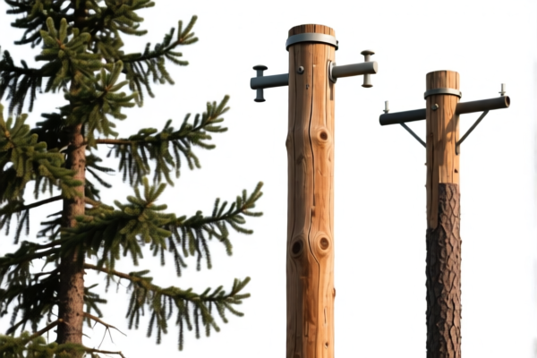 Spruce Fir Wood Utility Poles