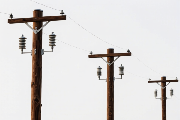 Spruce Wood Telephone Poles