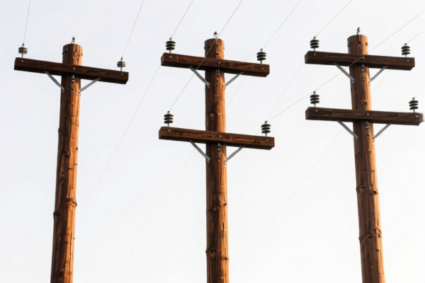 Spruce Wood Utility Poles