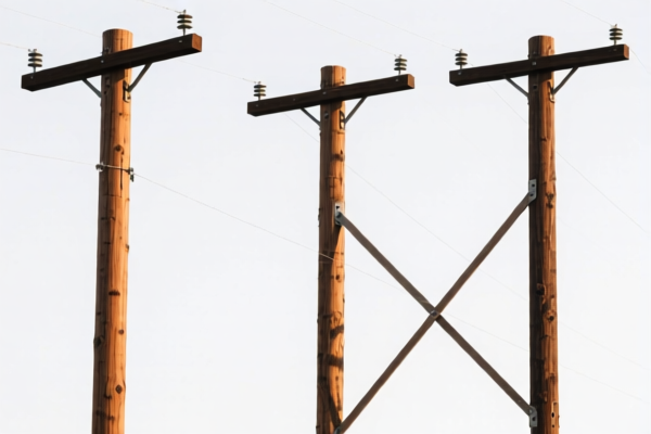 Spruce Wood Utility Poles