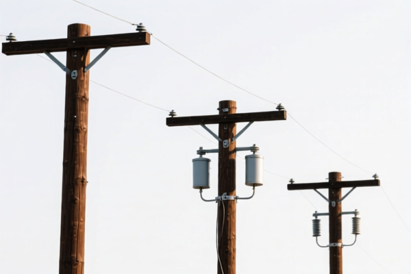 Spruce Wood Utility Poles