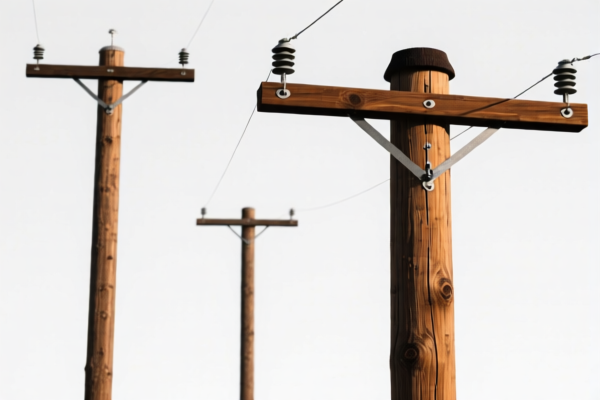 Preserved Coniferous Wood Poles