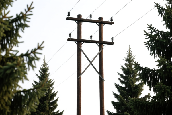 Coniferous Telegraph Poles