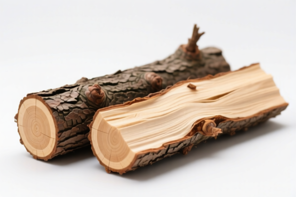 Unpeeled Coniferous Logs