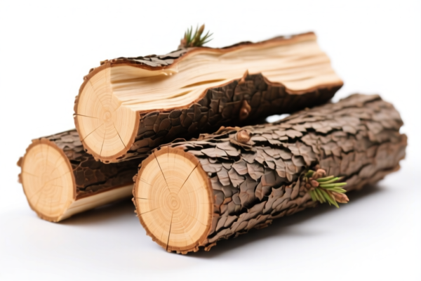 Unpeeled Coniferous Logs