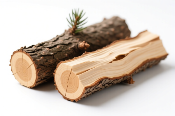 Unpeeled Coniferous Logs