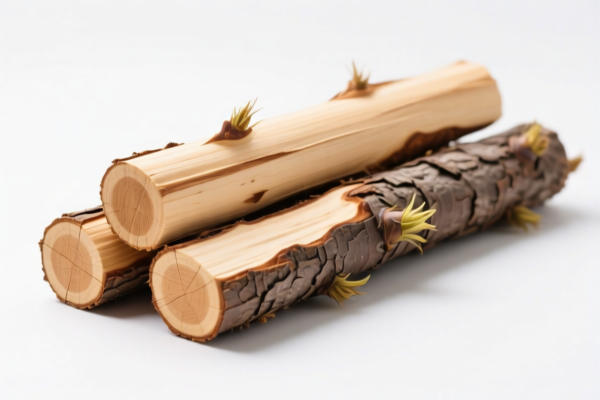 Unpeeled Larch Logs