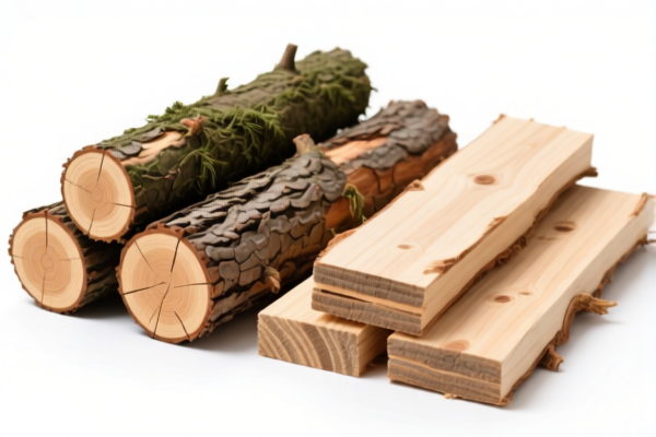 Other coniferous logs, bark on
